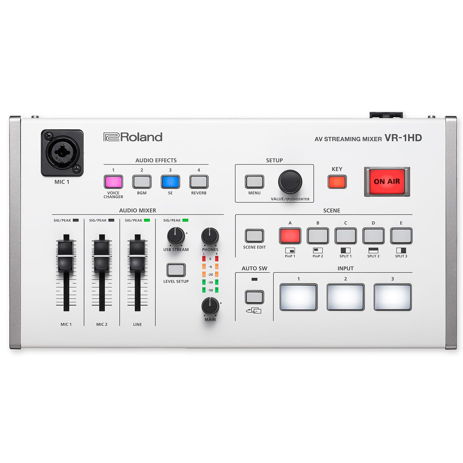 Roland Audio Roland Streaming Mixer VR-1HD Digitales Aufnahmegerät (Professioneller Streaming Mixer)