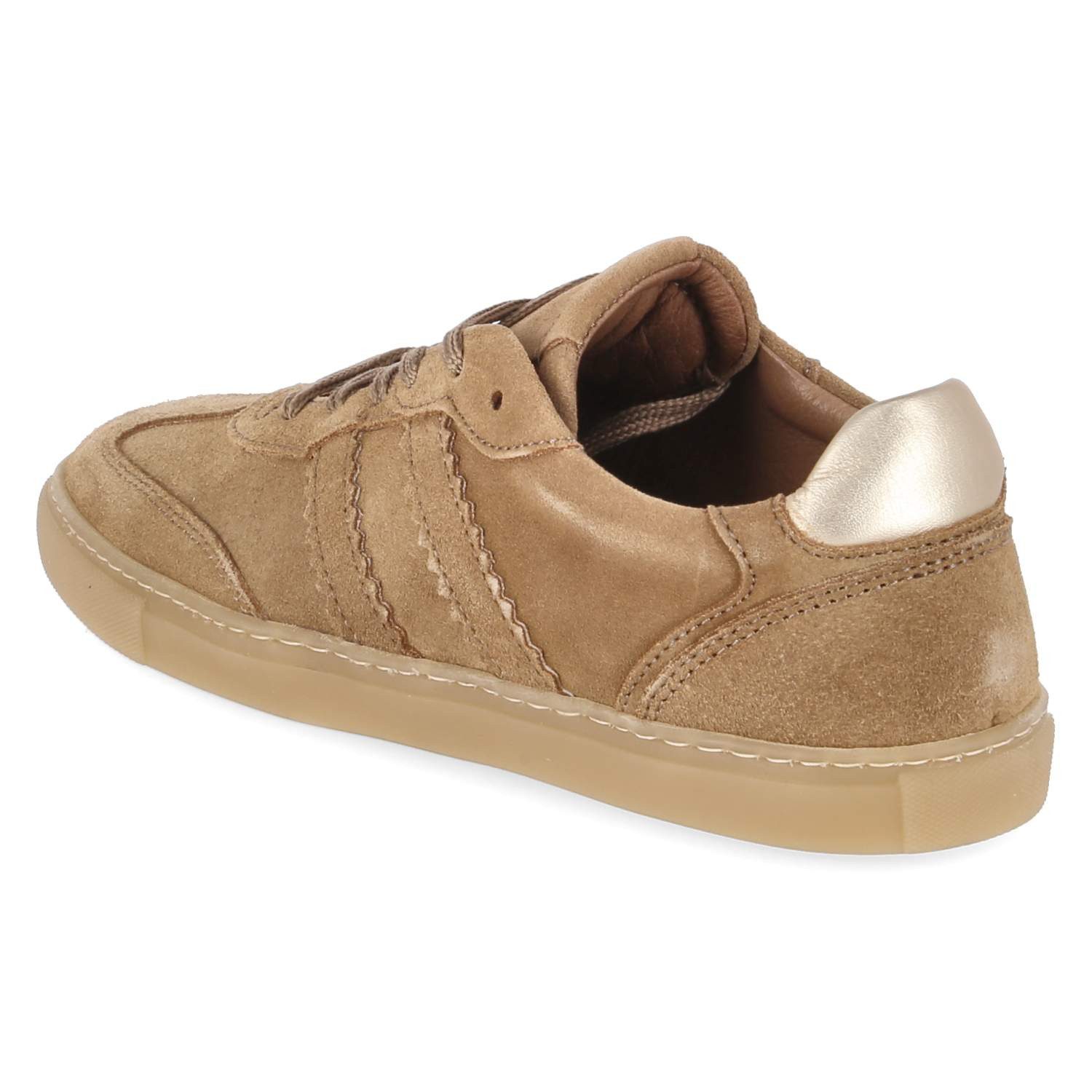 Fräulein Frida Fräulein Frida Silk 22 - Cappuccino Damen Rauleder brown Schnürschuh