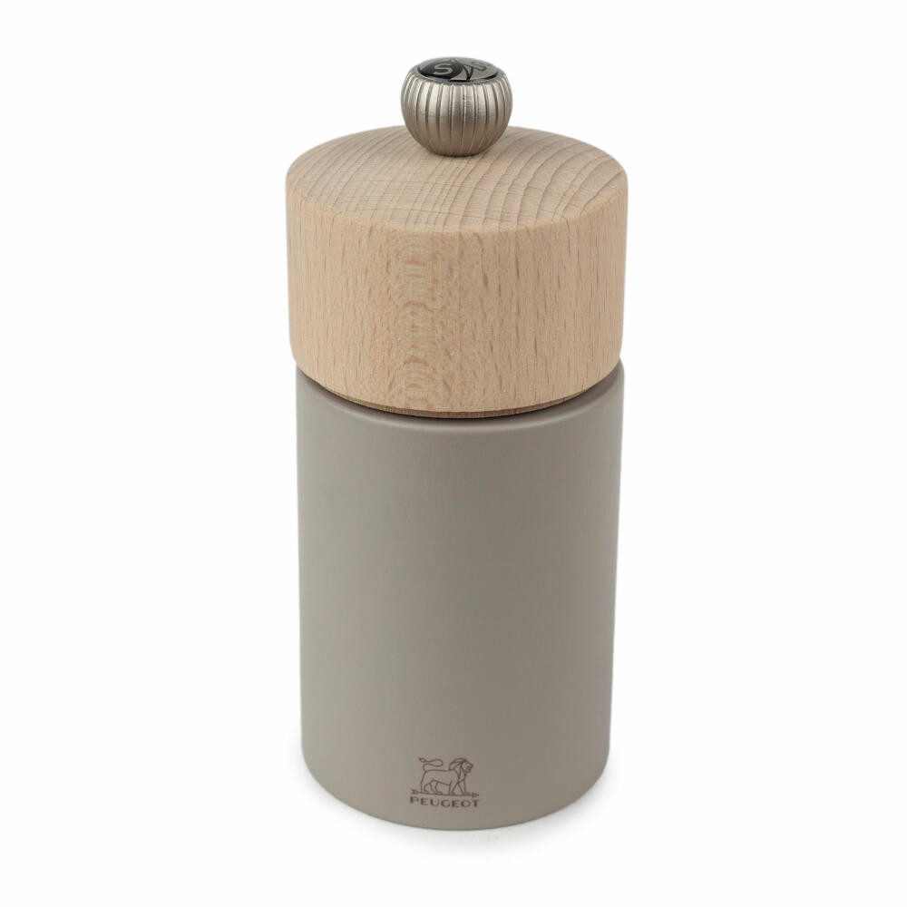 PEUGEOT Salzmühle BOREAL 12cm Zirkonia-Mahlwerk Buchenholz Kieselgrau Manuell