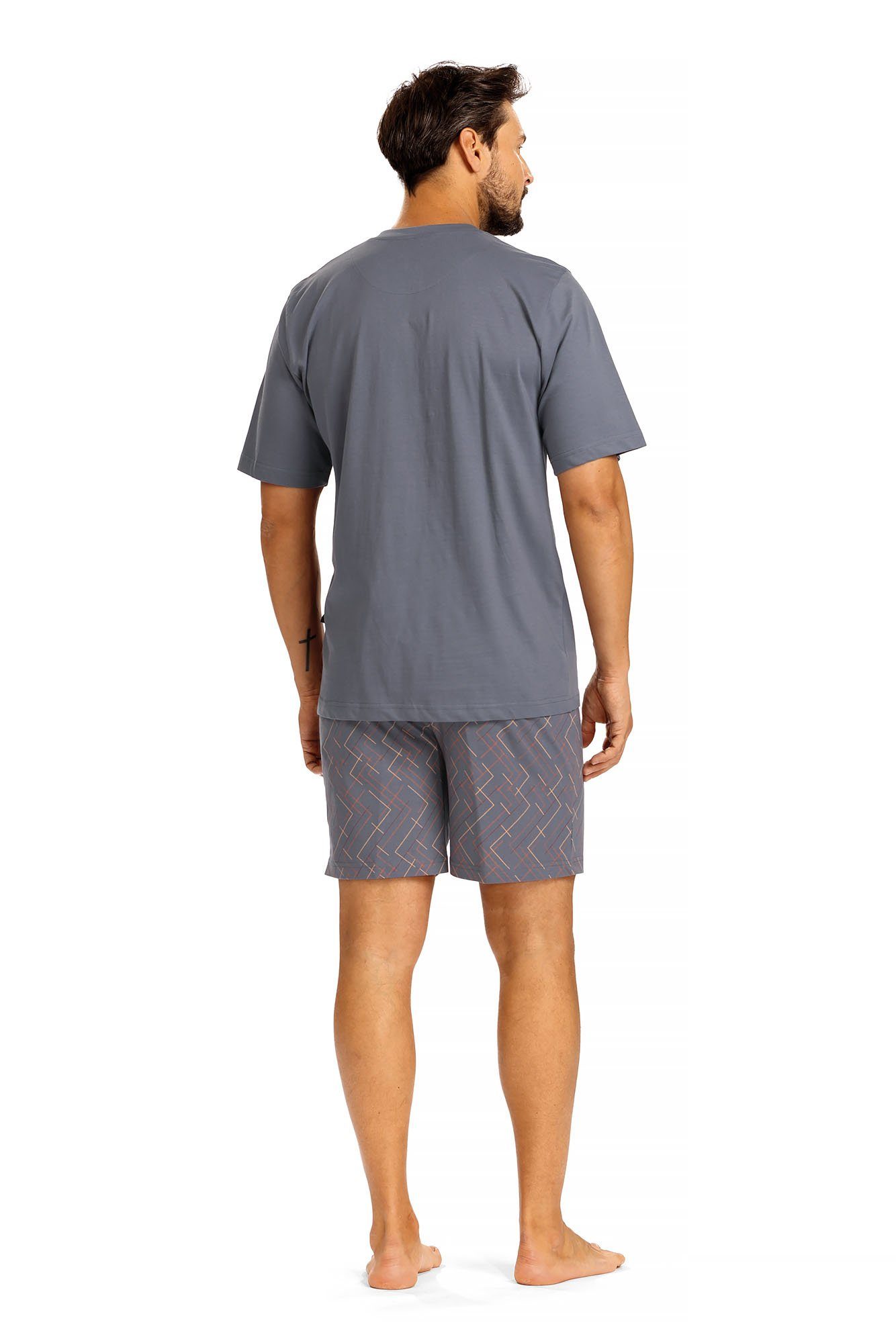 Comte Schlafanzug (Set, 2 tlg., 2-teilig) Herren Pyjama Kurzarm Baumwolle S günstig online kaufen