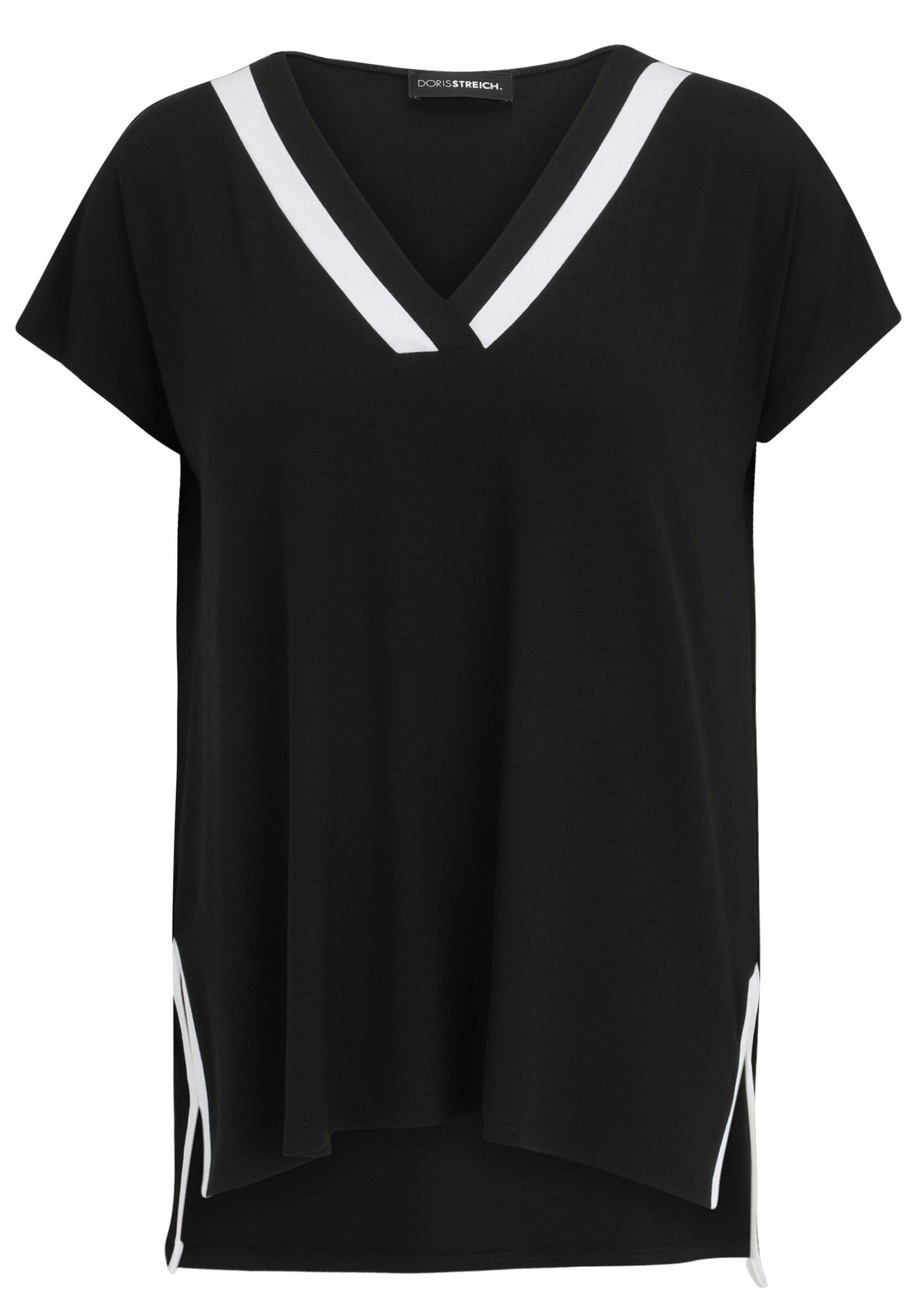 T-Shirt mit Kontrasteinsatz