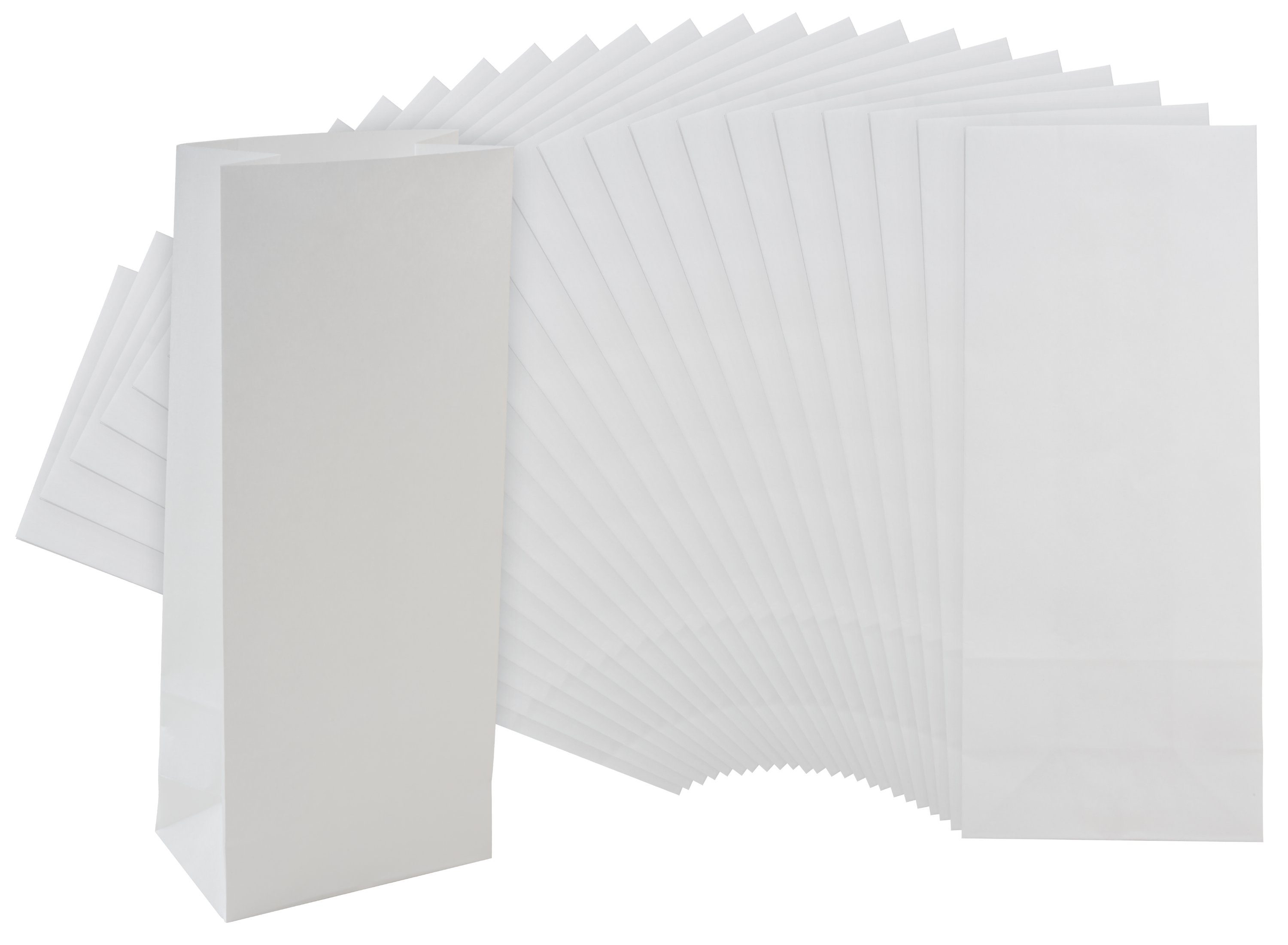 Rayher Papierspitztüten Papier-Blockbodenbeutel Lebensmittelecht, 25 Stück