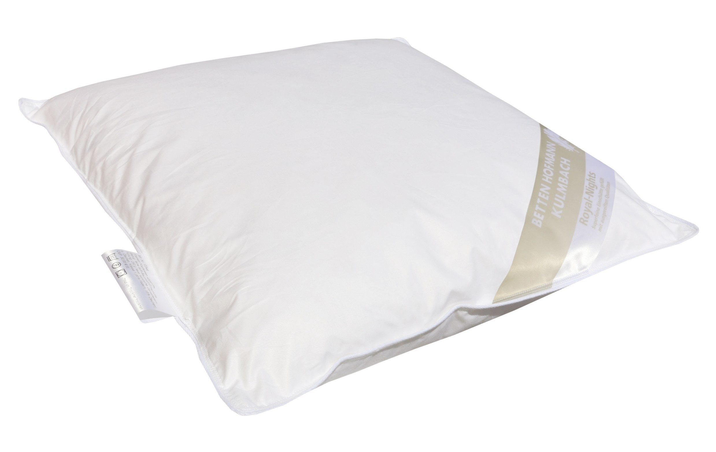 Betten Hofmann Federkopfkissen Betten Hofmann Franken Kissen 45x45cm Federkissen mit 15% Daunen 250g, Füllung: 85% Federn, 15% Daunen, Bezug: 100% Baumwolle, Seitenschläfer, Rückenschläfer, mit fränkischer Füllung, made in Germany, allergikergeeignet