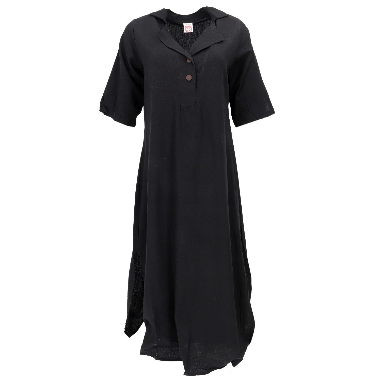 Guru-Shop Midikleid Luftiges Sommerkleid, Shirtkleid, Baumwoll.. alternative Bekleidung
