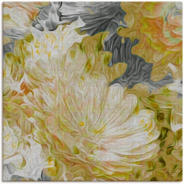 Artland Wandbild »Chrysanthemen in der Sonne II«, Blumen (1 Stück), in vielen Größen & Produktarten - Alubild / Outdoorbild für den Außenbereich, Leinwandbild, Poster, Wandaufkleber / Wandtattoo auch für Badezimmer geeignet-Otto