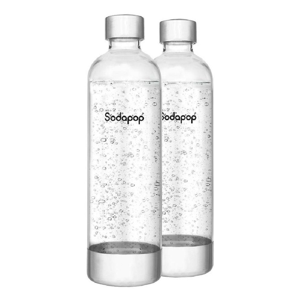 geruchs- (Set, Flasche), 2x 2er-Set geschmacksneutral 2-tlg., Flasche für Sodapop PET-Flaschen Wassersprudler und 0,85L Cooper,