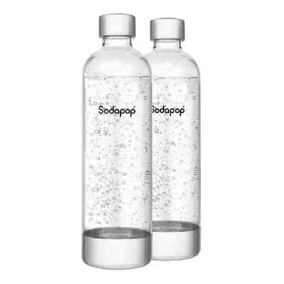 Sodapop Wassersprudler Flasche PET-Flaschen 0,85L 2er-Set für Cooper, (Set, 2-tlg., 2x Flasche), geruchs- und geschmacksneutral