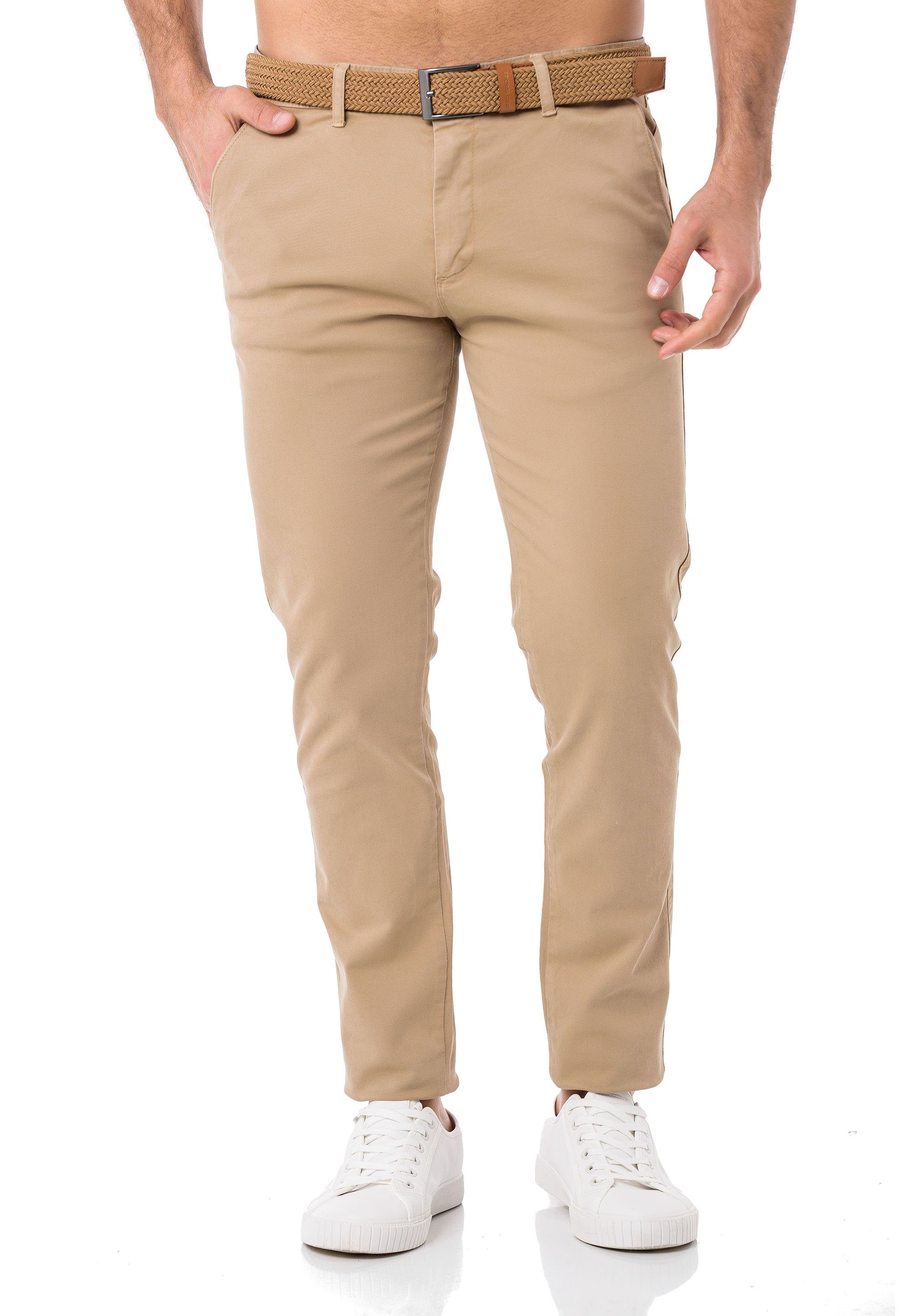 RedBridge Chinohose inklusive hochwertigem Stretch-Gürtel Casual günstig online kaufen