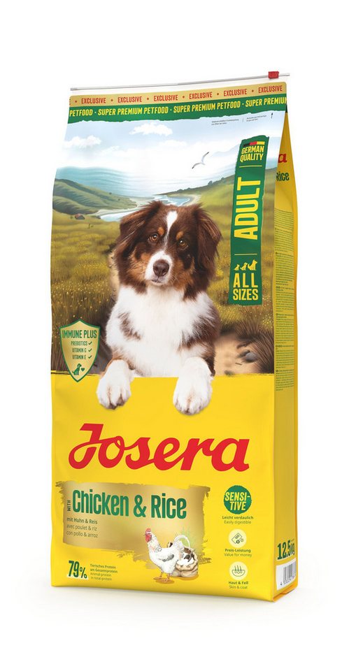 Josera Huhn & Reis 12,5kg, Trockenfutter für: Hunde, Adult All Size, für ausgewachsene Hunde aller Größen
