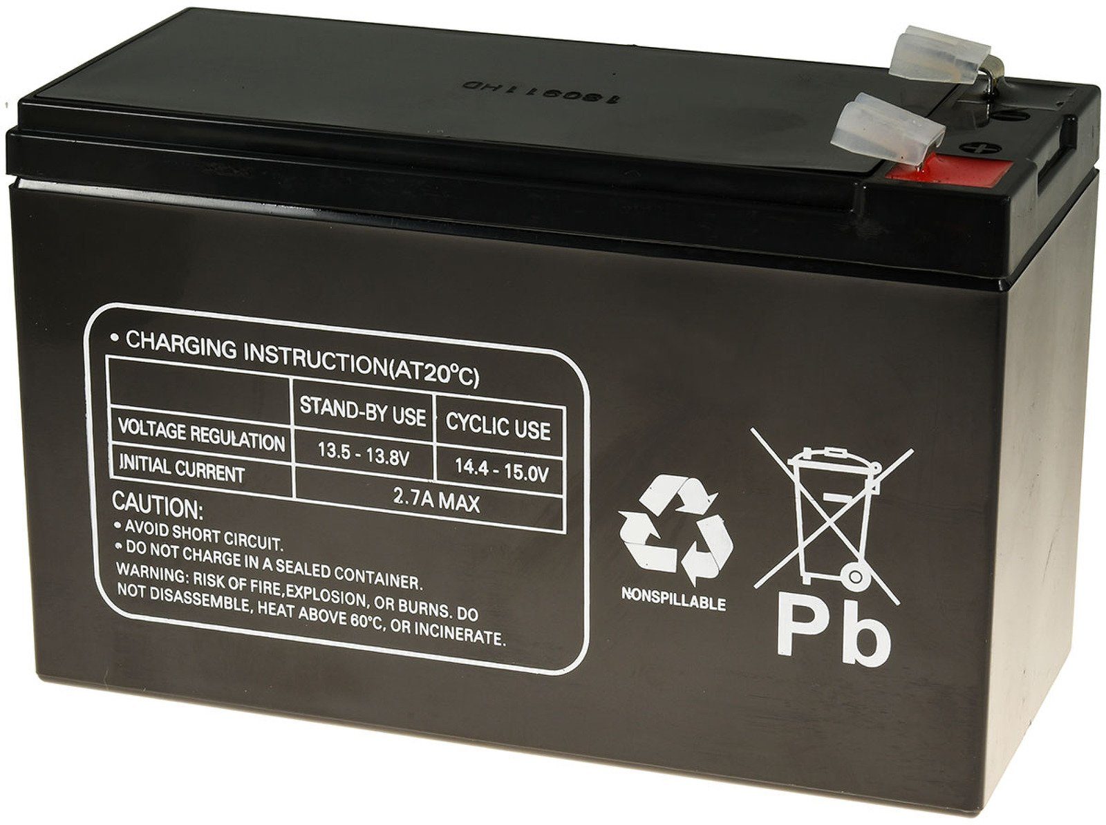 Powery Powery Bleiakku MP1236H für USV APC Back-UPS BK650EI 9Ah 12V Bleiakkus 9000 mAh (12 V)