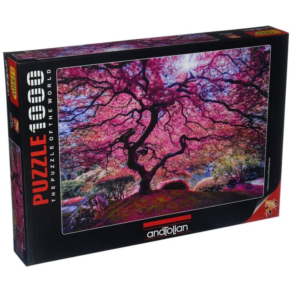 ANATOLIAN Puzzle ANATOLIAN Puzzle Rosa Baum 1000 Teile, Puzzleteile