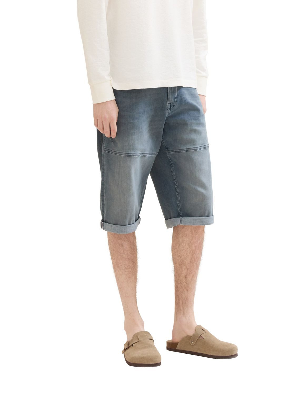 TOM TAILOR Bermudas MORRIS OVERKNEE mit Stretch