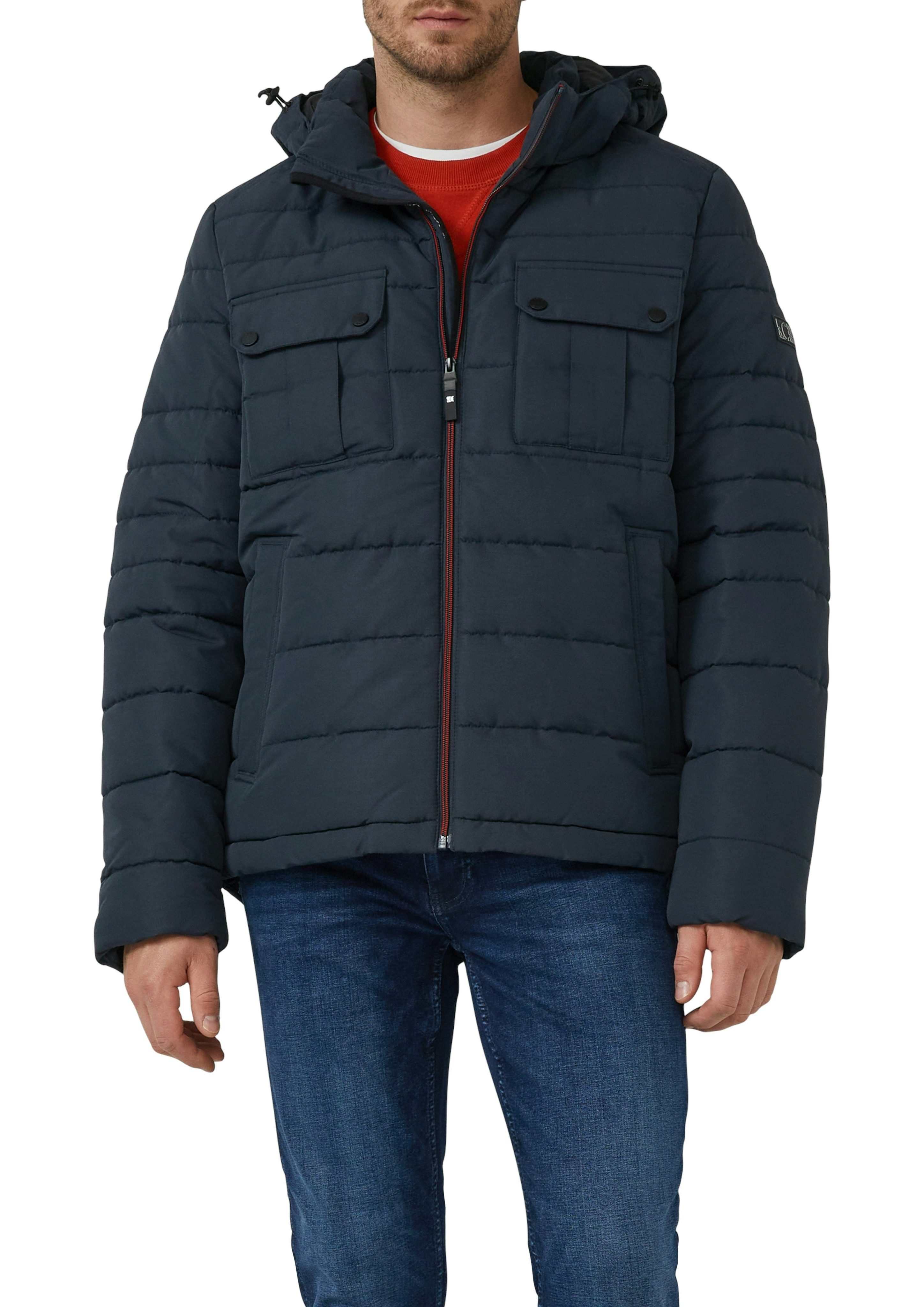 s.Oliver Steppjacke mit Kapuze und Kordelzug