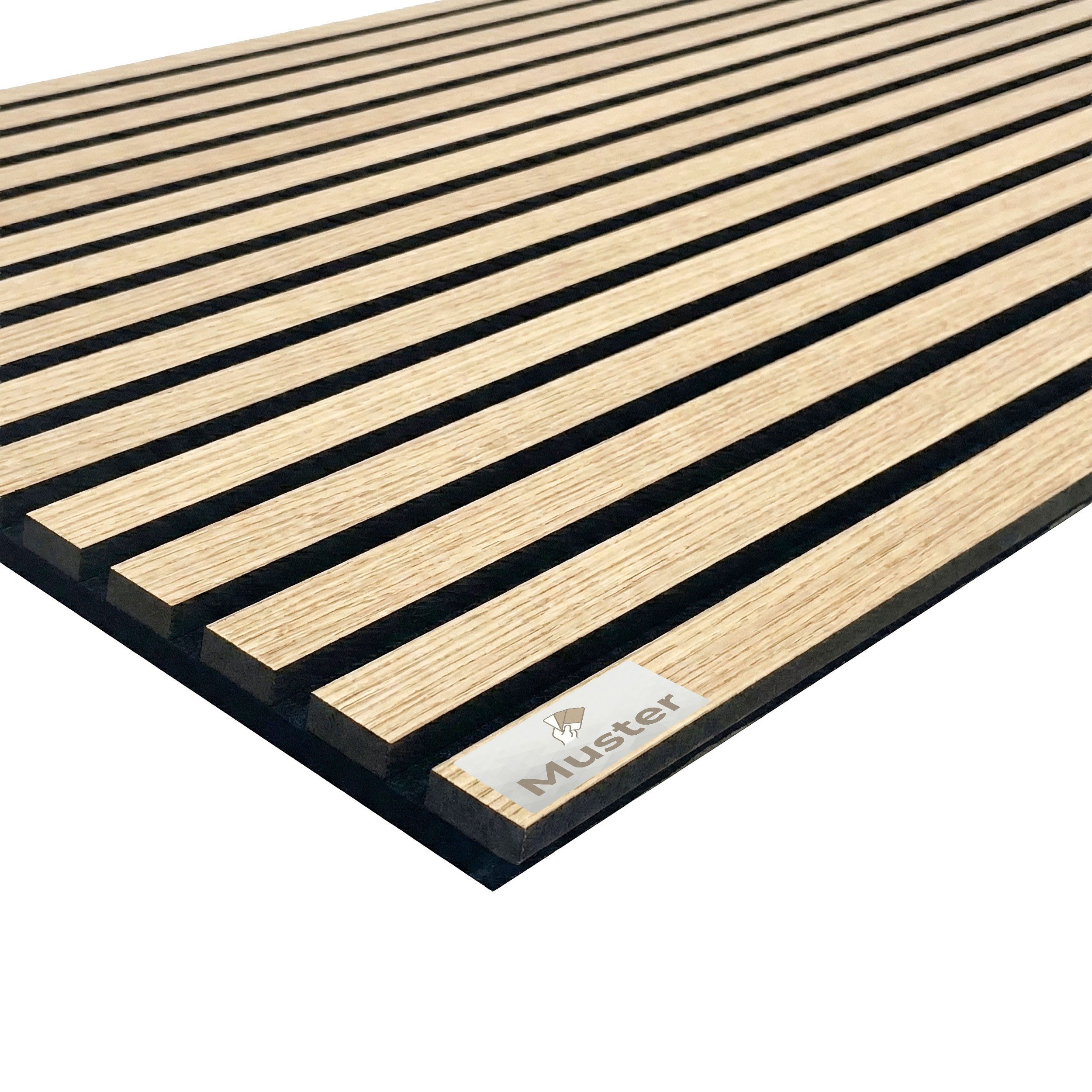 tktrading24 Wandpaneel Akustikpaneel mit Holzfurnier in heller Eiche - 2700x600 mm, BxL: 12x15 cm, (1-tlg)