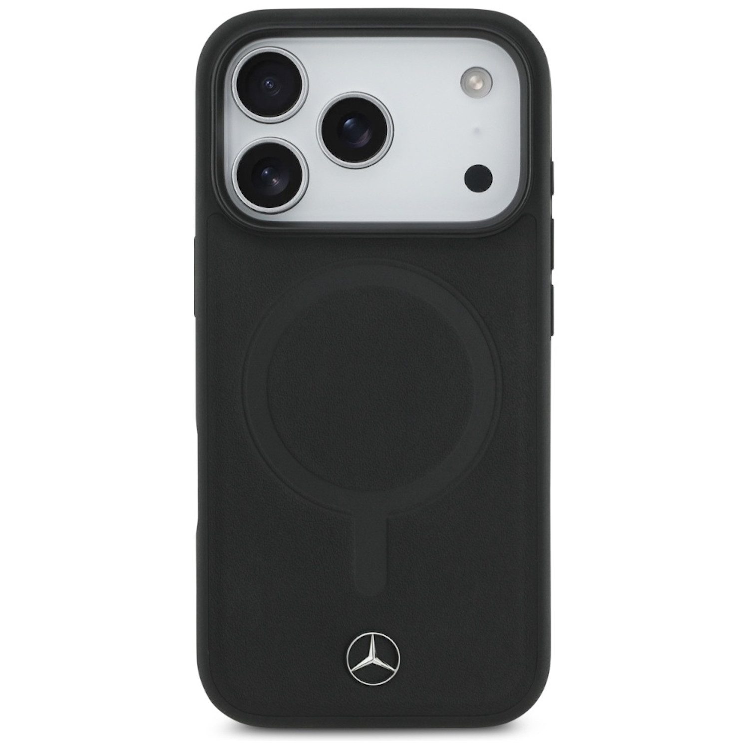 Mercedes Smartphone-Hülle Mercedes Apple iPhone 17 Pro Max Plain Smooth Leather MagSafe Hülle