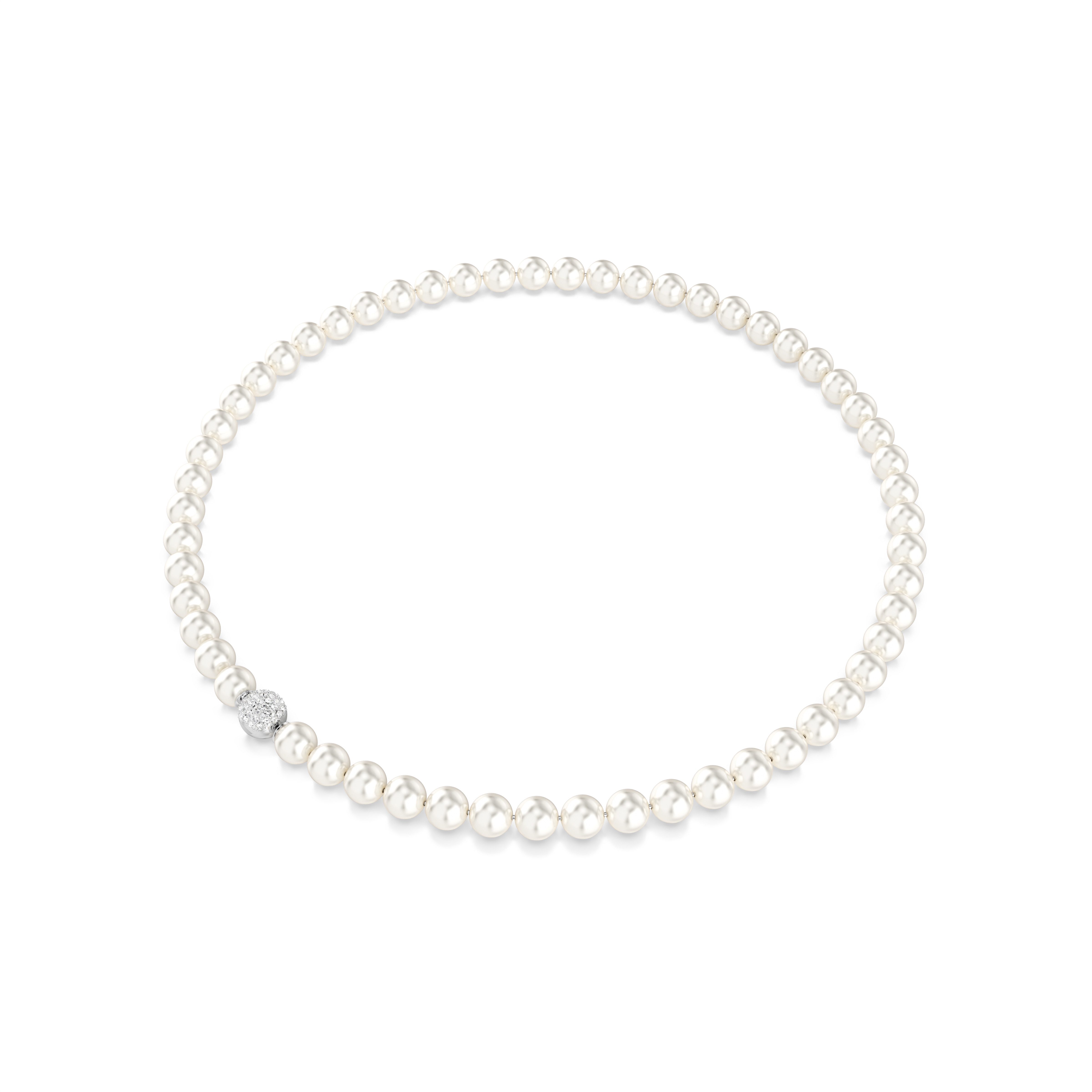 Swarovski Collier Schmuck Geschenk Matrix Halskette, mit Swarovski® Kristall - mit Swarovski® Perle