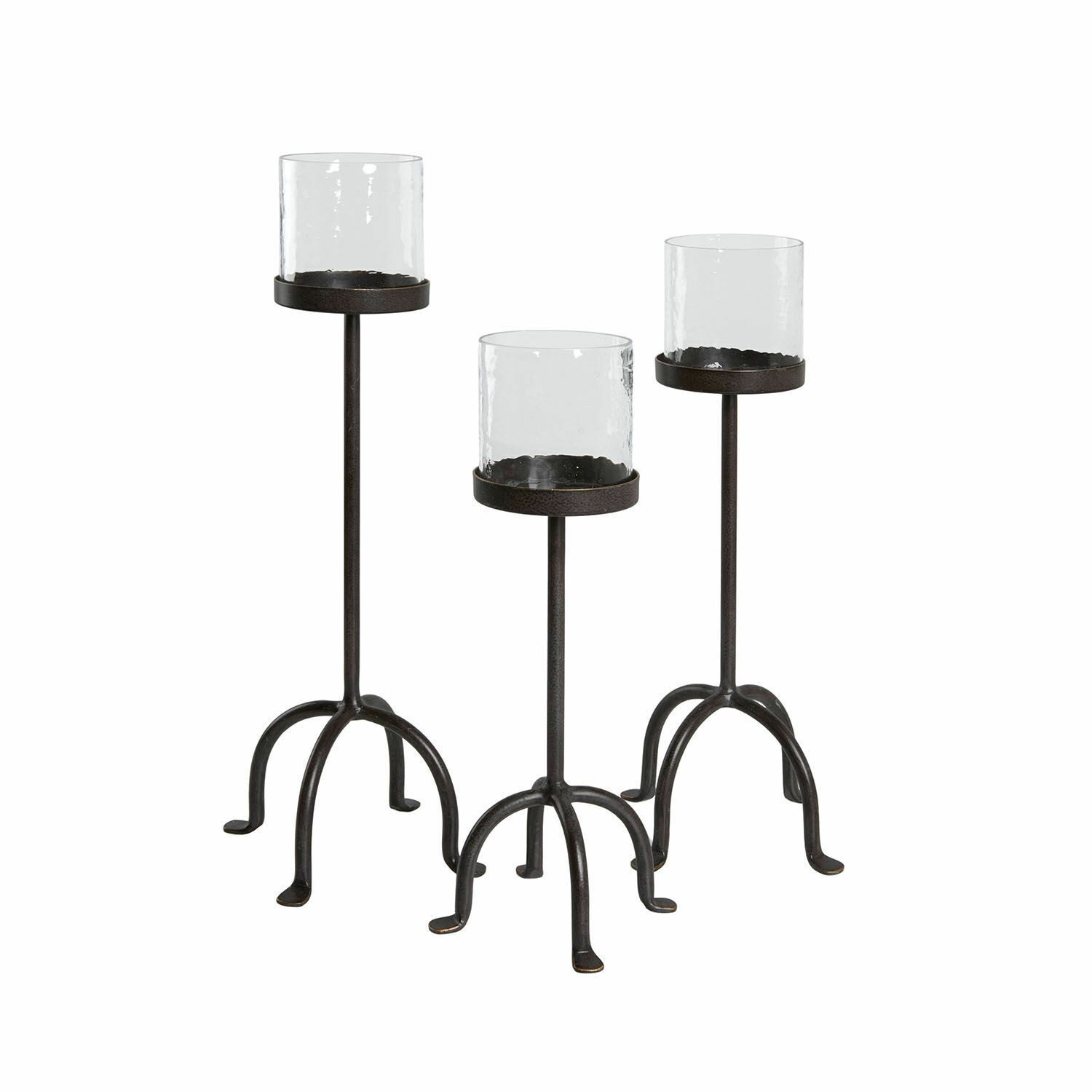 Mirabeau Kerzenständer Kerzenständer 3er Set Tanbira schwarz