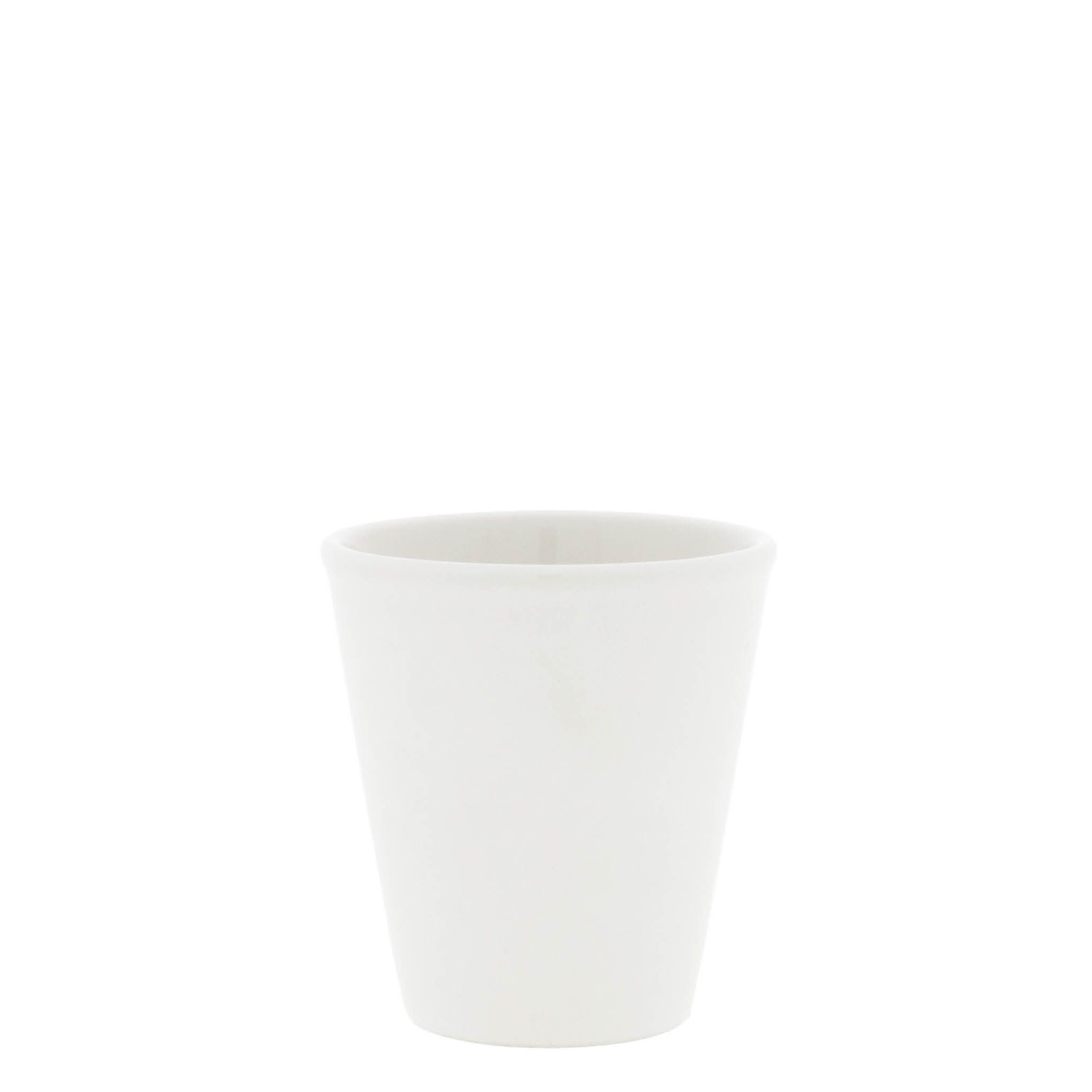 Bastion Collections Espressotasse, Keramik, Spülmaschinengeeignet, Weiß, Schritzug, H: 6.5cm