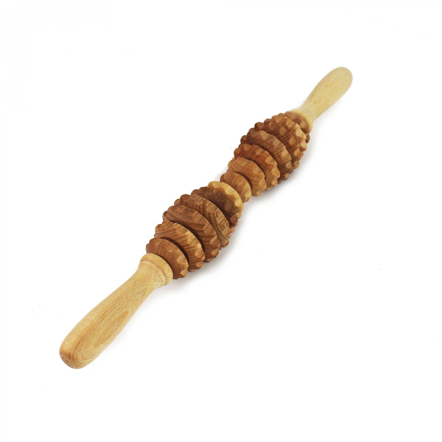 mitienda Massagegerät Massageroller aus Holz 40cm Langform