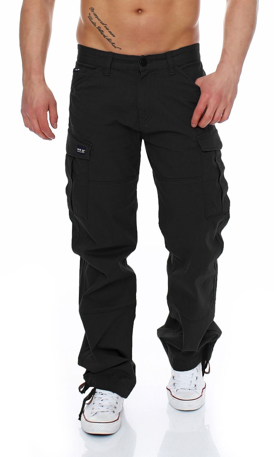 Cargojeans Big Seven Brian Cargo Hose Comfort Fit Black Beauty Herren Jeans