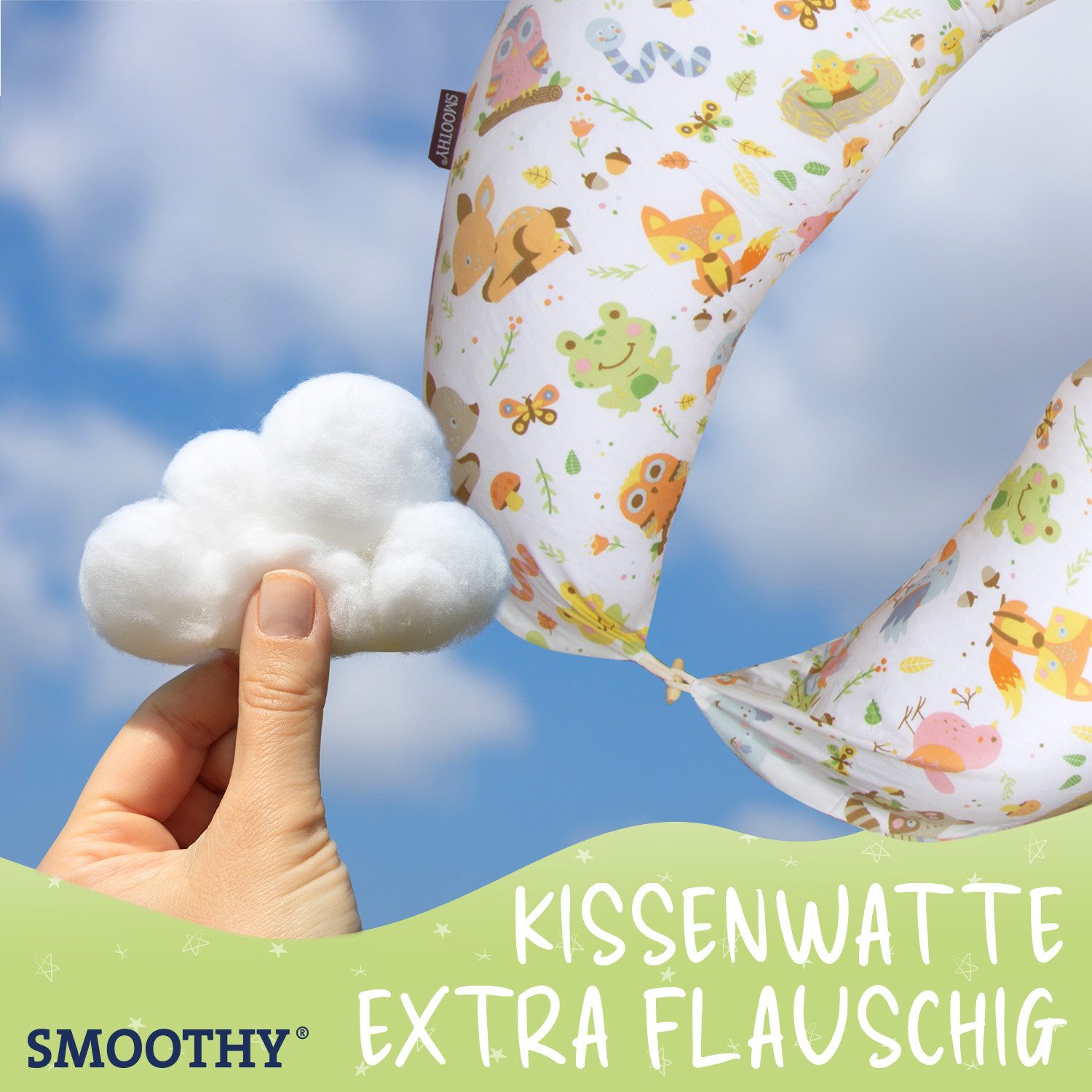 Smoothy Stillkissen Smoothy Schwangerschafts- & Stillkissen – Seitenschläferkissen – Bild 3 von 5