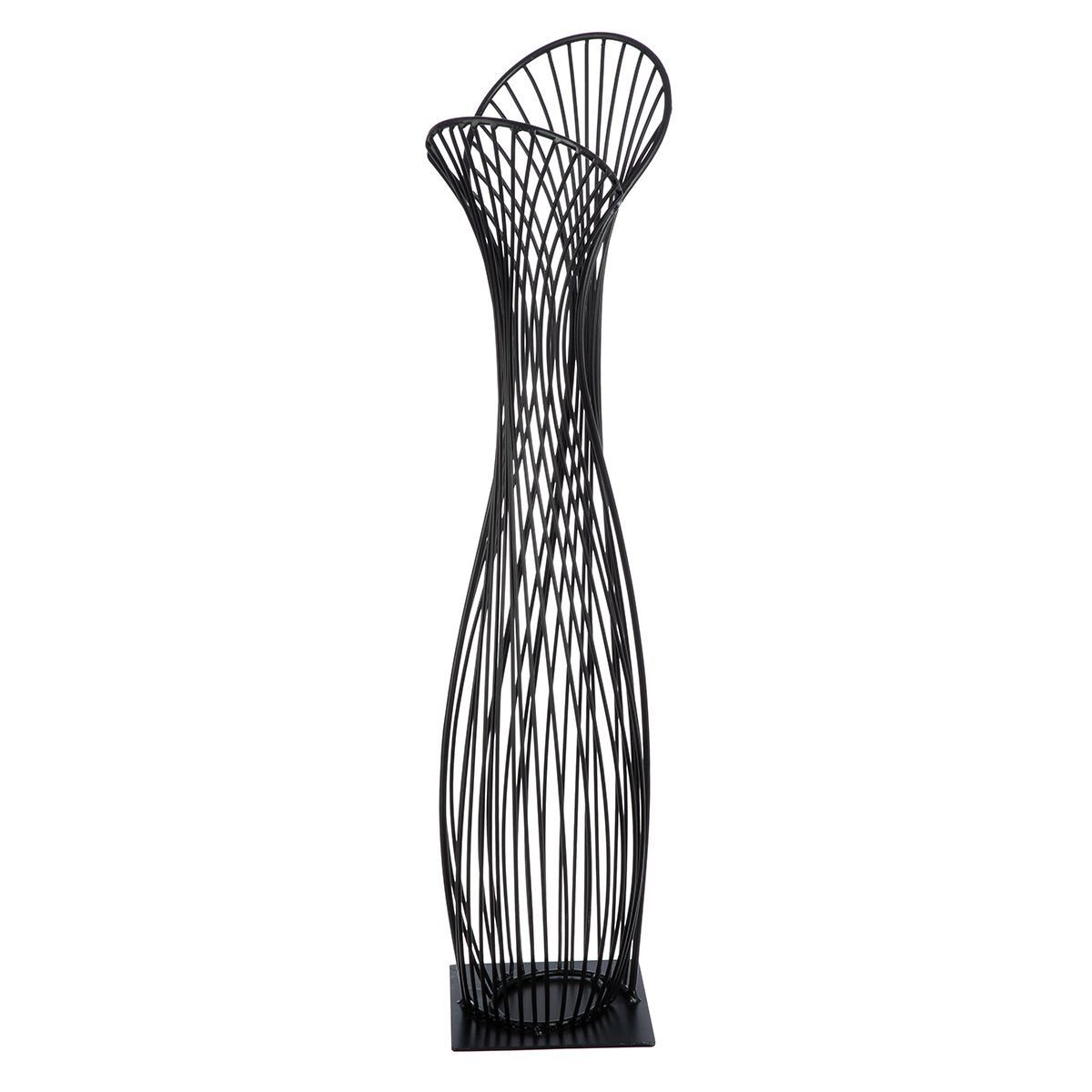 MF Dekoobjekt Dekoobjekt Die Verbundenheit – Stilvolle Skulptur aus schwarzem Metall (1 St)