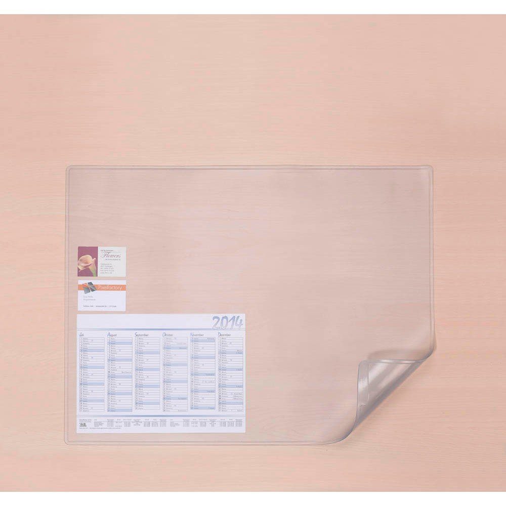 DURABLE Schreibtischunterlage DURAGLAS® 711219 Schreibtischunterlage transparent