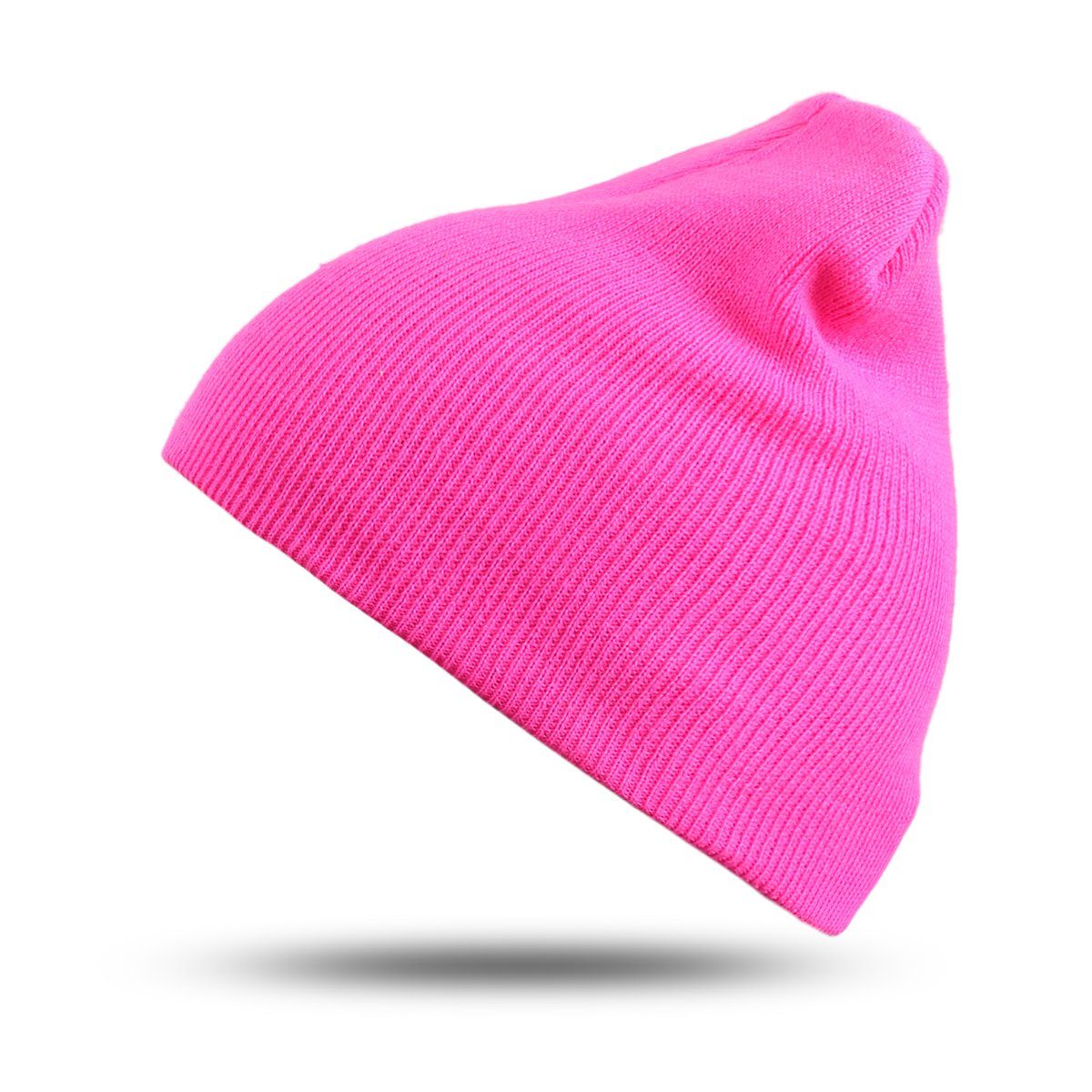 Sonia Originelli Strickmütze Strickmütze Klassik unifarben unisex Ungefüttert, Onesize pink