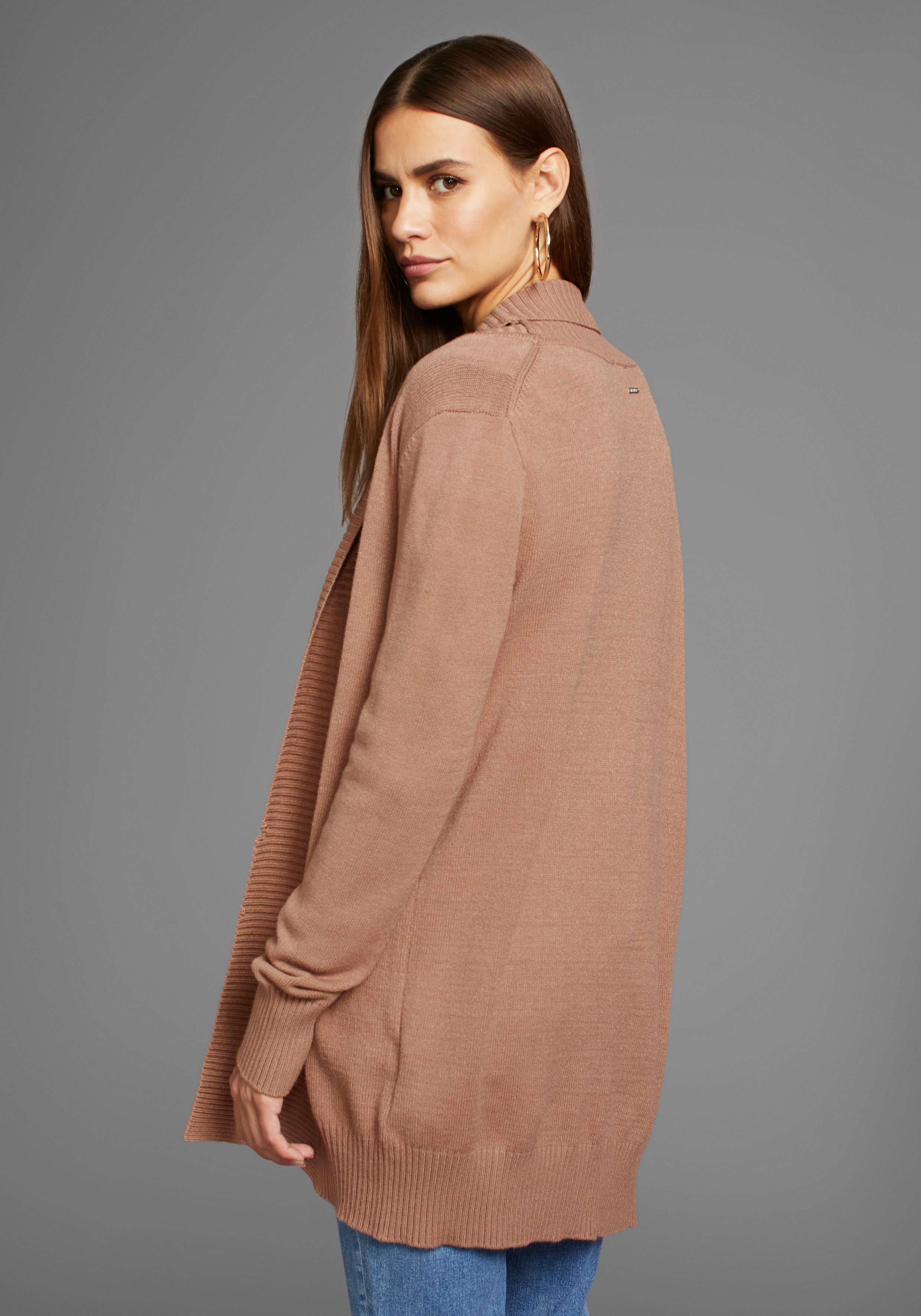 HECHTER PARIS Longstrickjacke mit Schalkragen günstig online kaufen