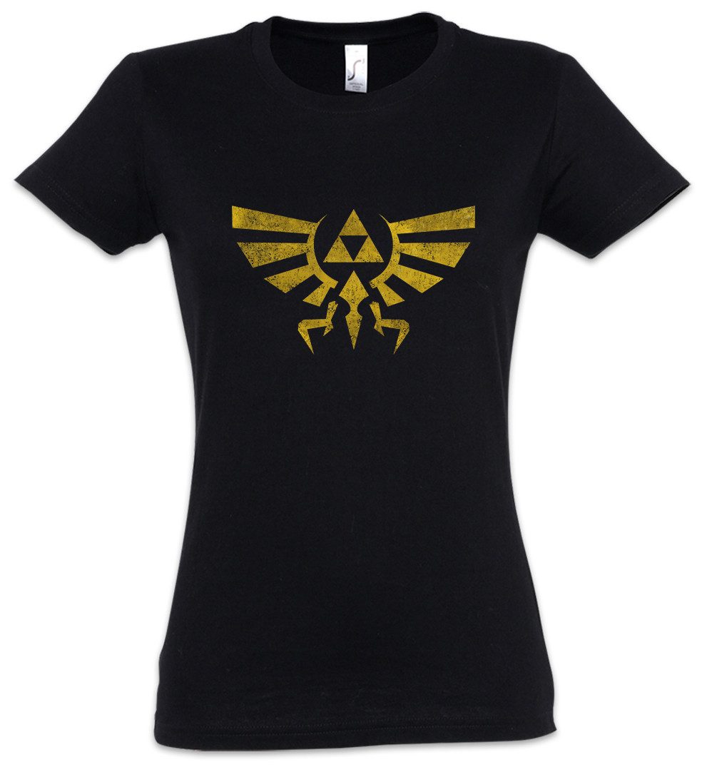 Urban Backwoods Print-Shirt Triforce Vintage Logo Damen T-Shirt Shirt Legen günstig online kaufen