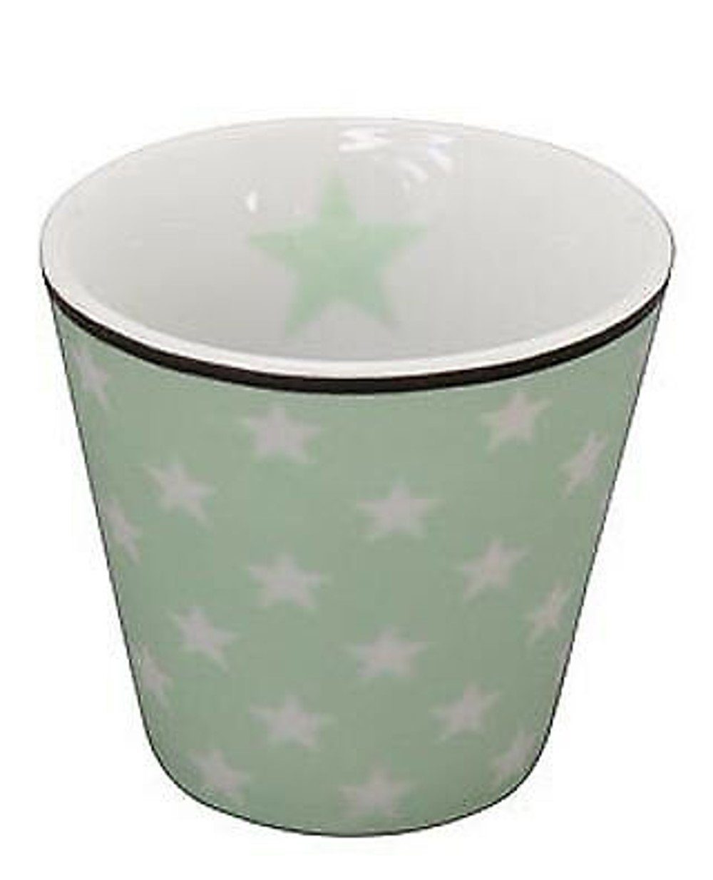 Krasilnikoff Espressotasse Krasilnikoff Espresso Tasse STERNE Grün Weiß