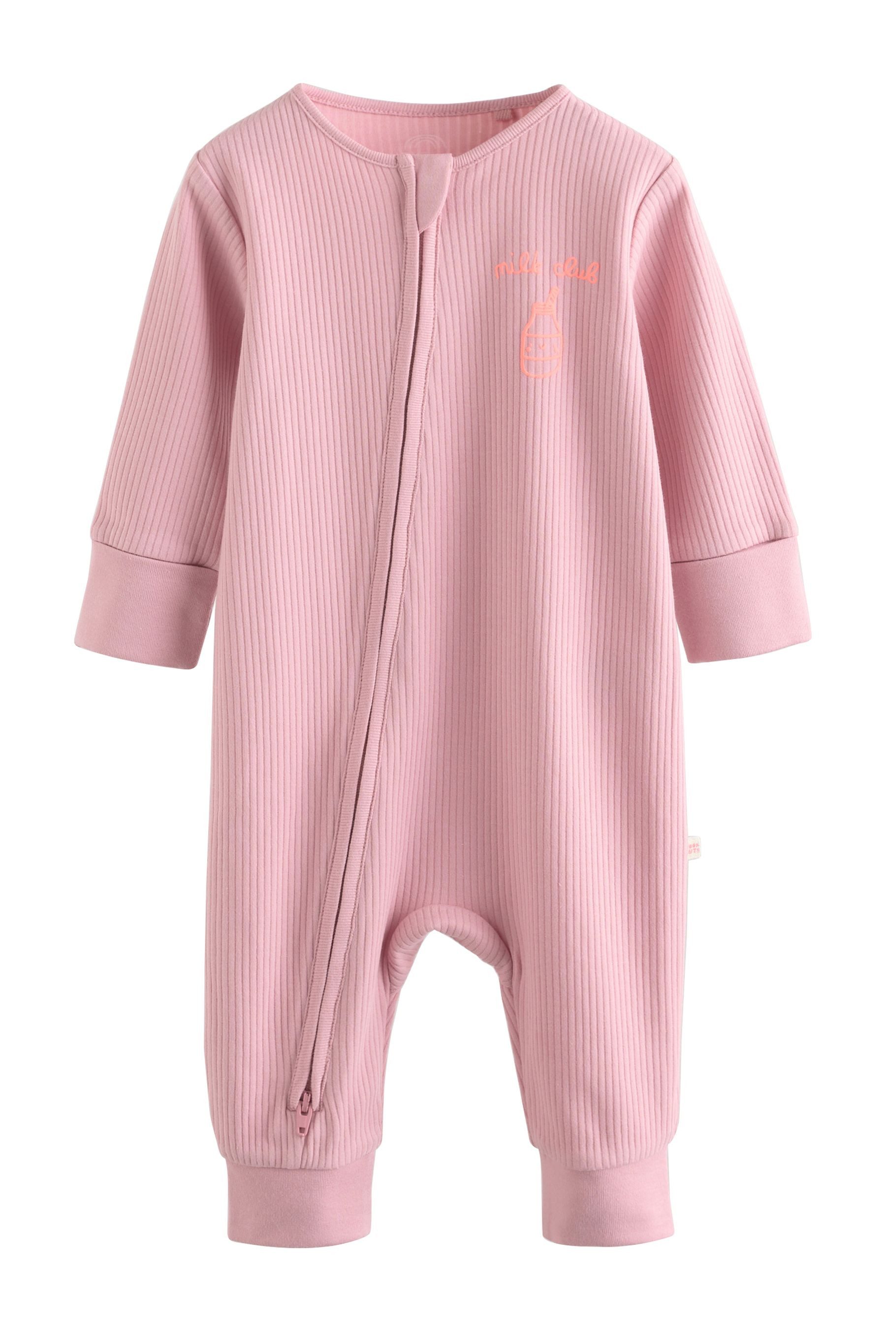 Next Schlafoverall Babyschlafanzüge mit Zweiwege-RV, 3er-Pack (3-tlg) – Bild 5 von 5