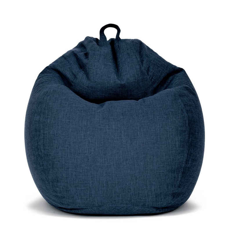 Green Bean Sitzsack Home Linen (Indoor Riesensitzsack mit EPS-Perlen Füllung -, Kuschelig Weich Waschbar), Sitzkissen Lounge Chair
