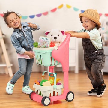 B. TOYS Spielzeug-Musikinstrument Musikalischer Einkaufswagen mit Teddybär