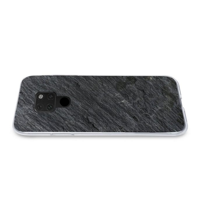 MuchoWow Handyhülle Naturstein - Industriell - Schiefer - Strukturiert - Grau Phone Case Handyhülle Huawei Mate 20 Silikon Schutzhülle OR12511
