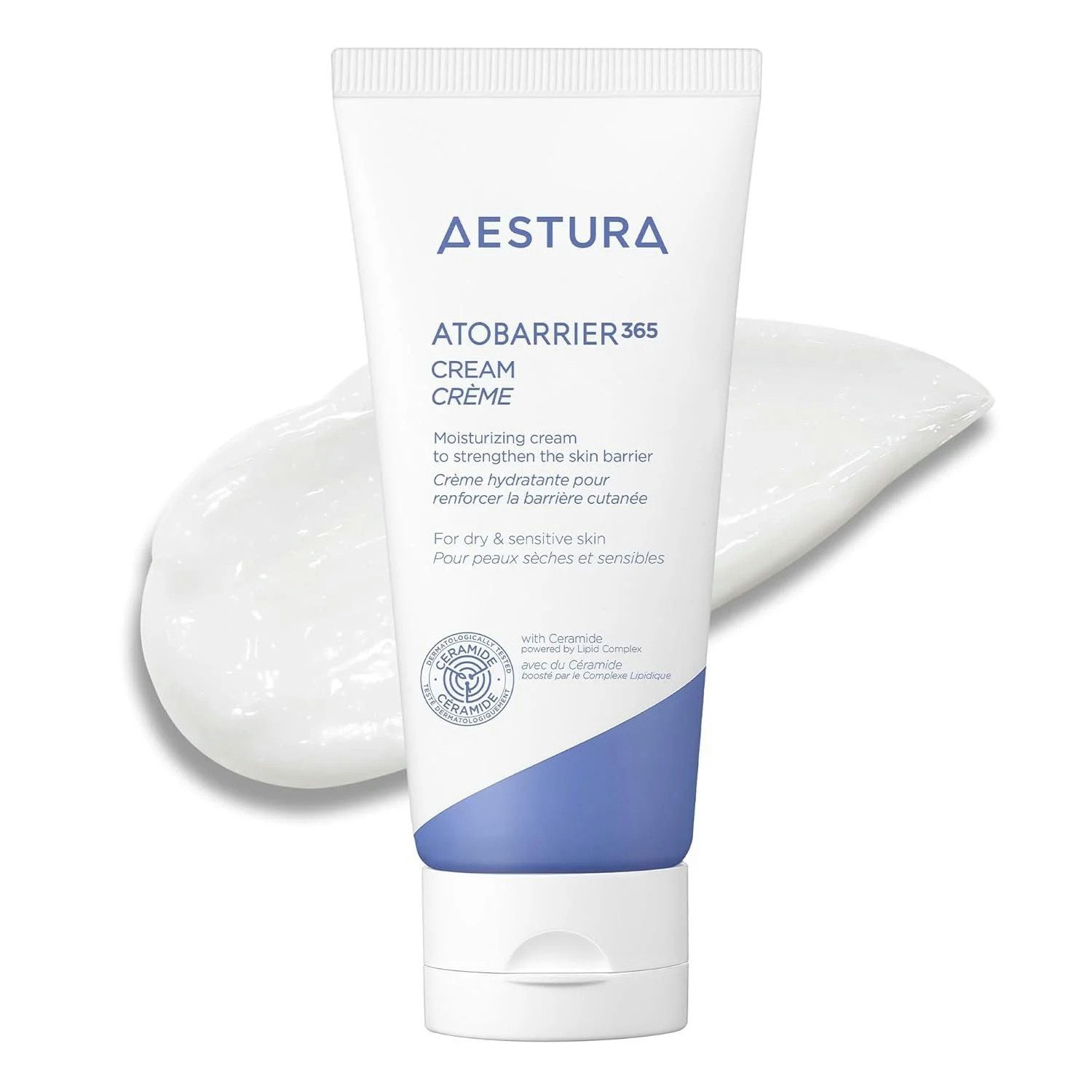 AESTURA Feuchtigkeitscreme Atobarrier 365 Cream 80ml – Feuchtigkeitsspendende Gesichtscreme mit mit Ceramiden, Squalan und Cholesterin zur Stärkung, der Hautbarriere – Für trockene & sensible Haut geeignet