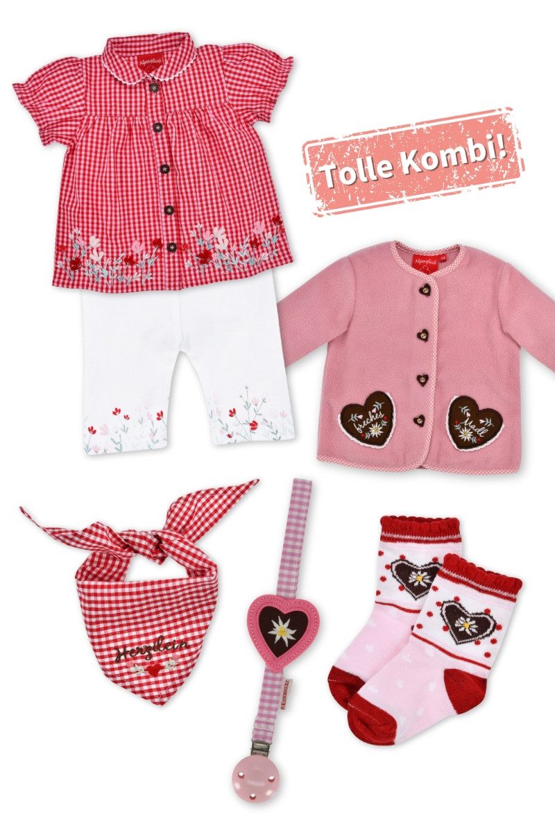 Strickjacke Baby Mädchen Fleecejacke 'Freches Madl' 86851, Ol