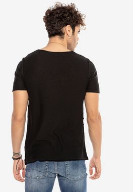 RedBridge T-Shirt Evansville mit wechselnder Textur