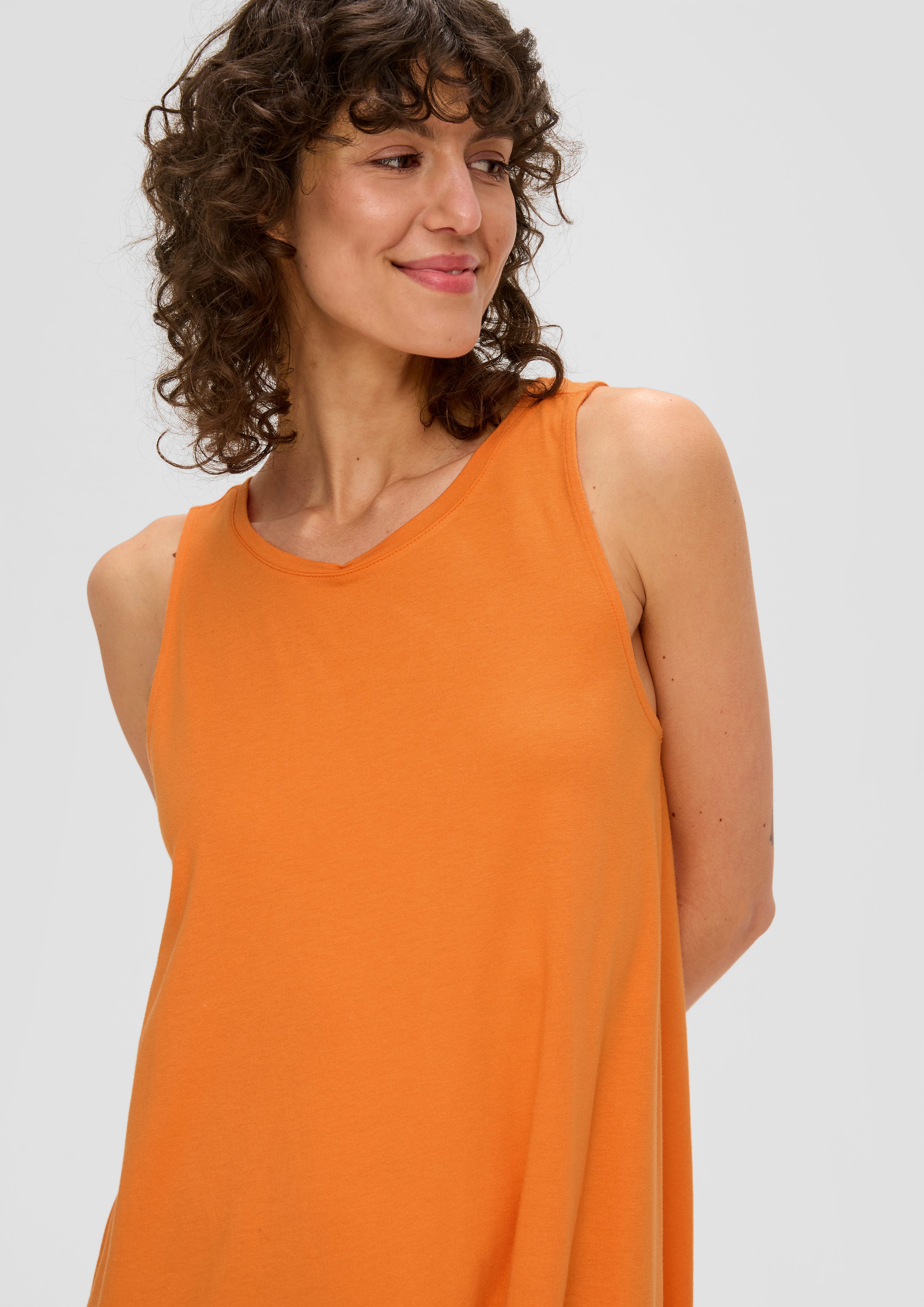 s.Oliver Minikleid Relaxed-Fit-Kleid mit Bindeband am günstig online kaufen