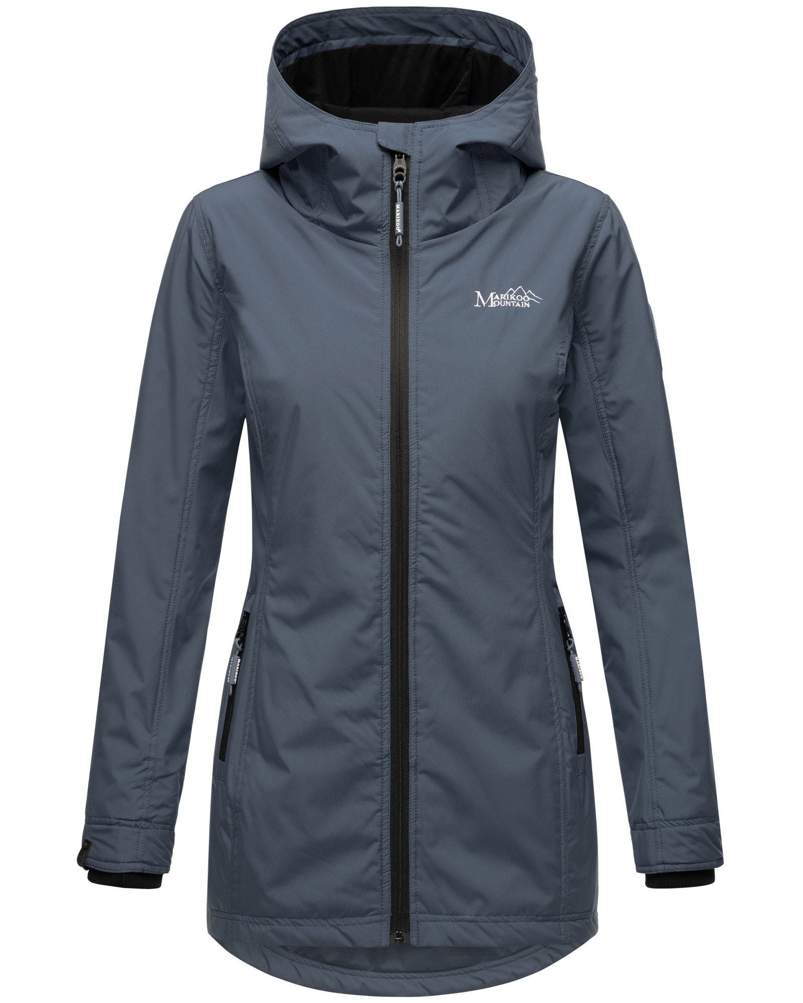 Marikoo Outdoorjacke Honigbeere sportliche Übergangsjacke mit Kapuze