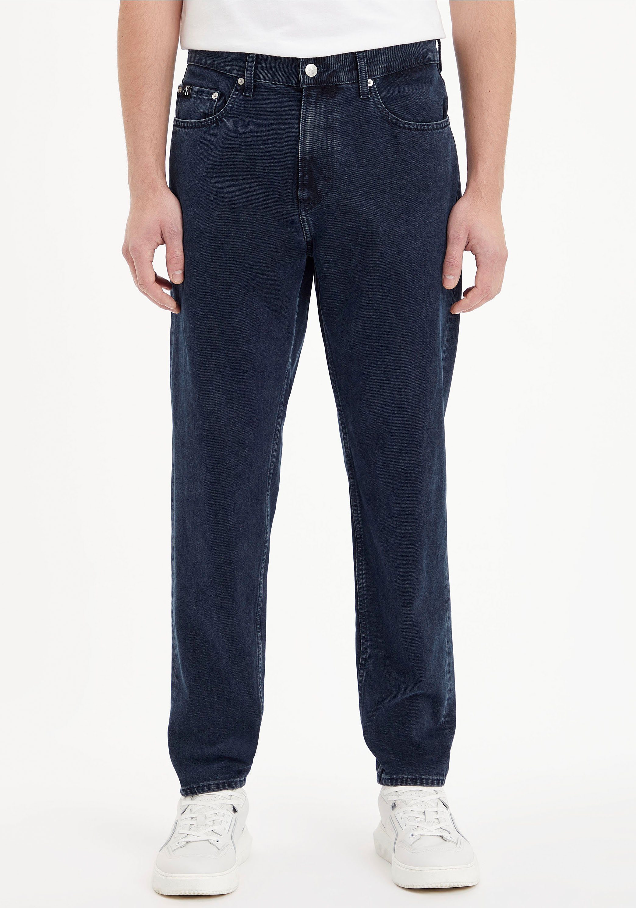 Calvin Tapered-fit-Jeans TAPER Jeans darkblue REGULAR Klein