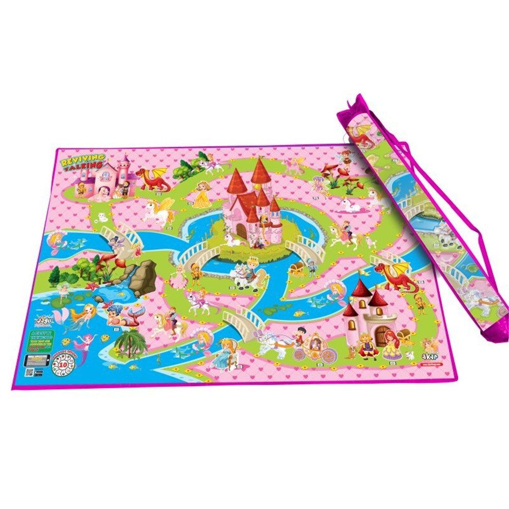 Siva Standuhr Spielteppich Prinzessin 150 x100 cm Kinderteppich günstig online kaufen