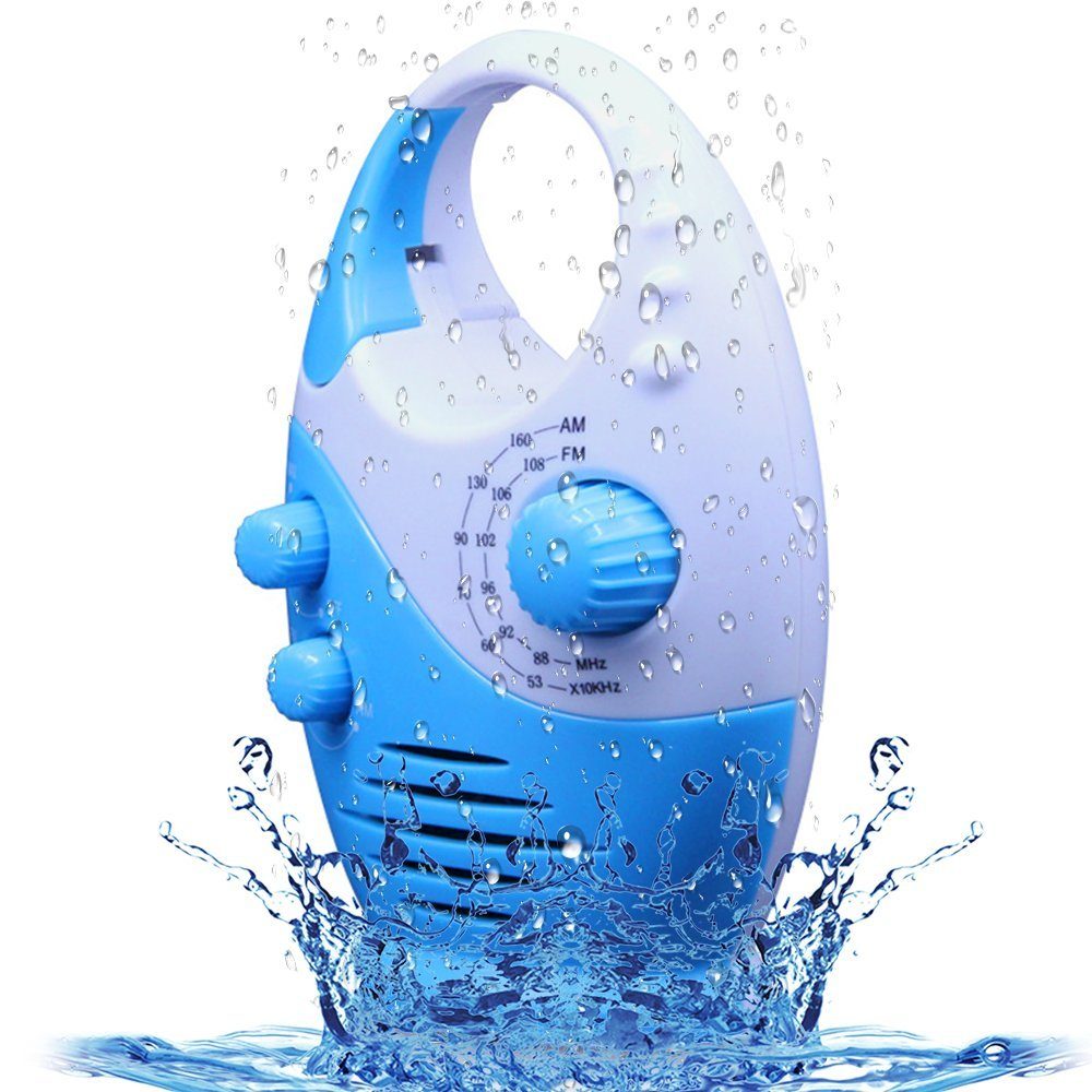 Jormftte Wasserdichtes Duschradio,mit einstellbarer Lautstärke Radio
