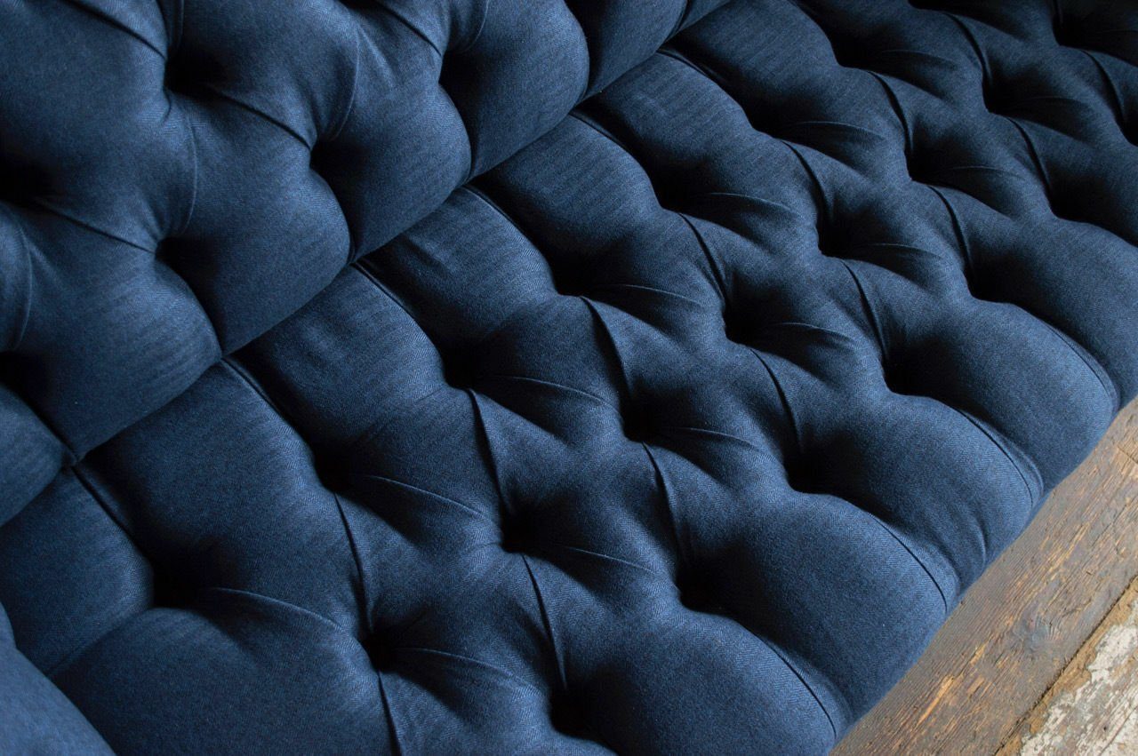 Leder Sofa Garnitur Chesterfield Polster JVmoebel Klass Chesterfield-Sofa, Couch Luxus Design