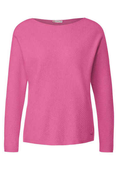 STREET ONE Вязаные свитера - Damenpullover - mit Struktur - Langarmsweatshirt - Langarmshirt