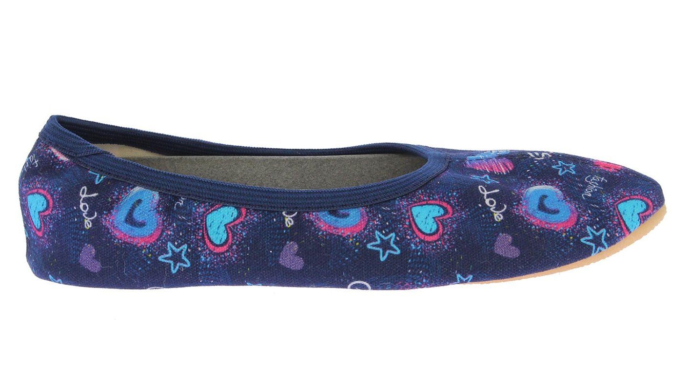 Beck Schläppchen Girls Gymnastikschuh rutschfeste Laufsohle, Made in Germany