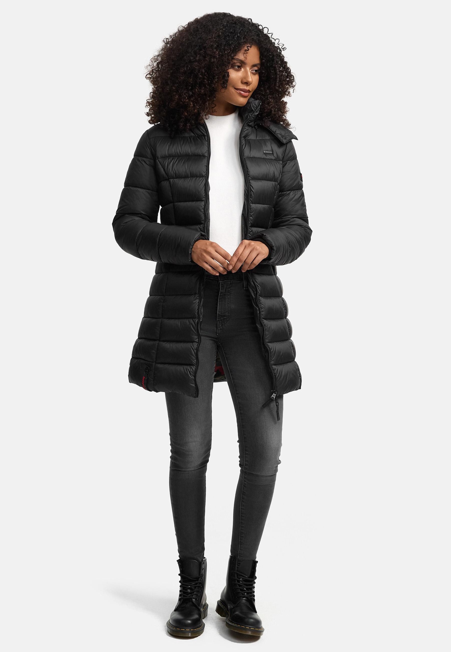 Marikoo Steppmantel Abendsternchen zeitloser Wintermantel mit schmaler Steppung