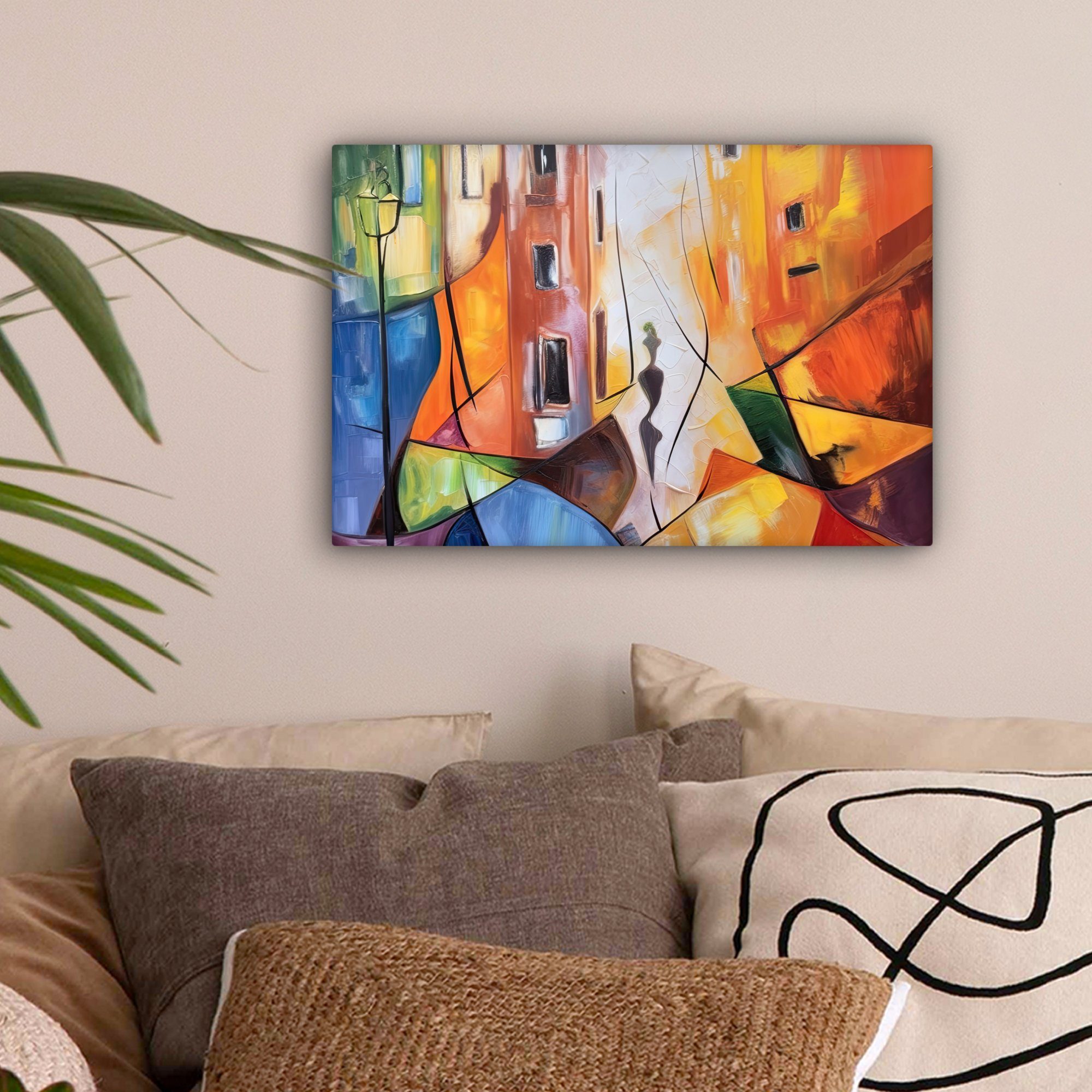 OneMillionCanvasses® Leinwandbild Abstrakt - Kunst - Malerei - Farben, Foto günstig online kaufen