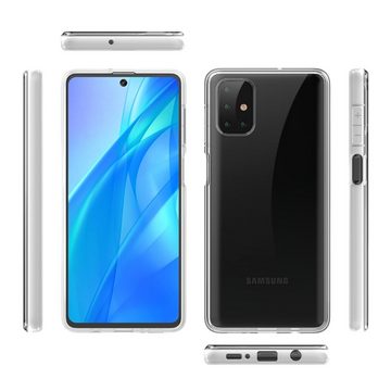 H-basics Handyhülle Samsung Galaxy A71 in Transparent Crystal Clear flexiblem TPU Silikon 16,5 cm (6,5 Zoll), Transparent