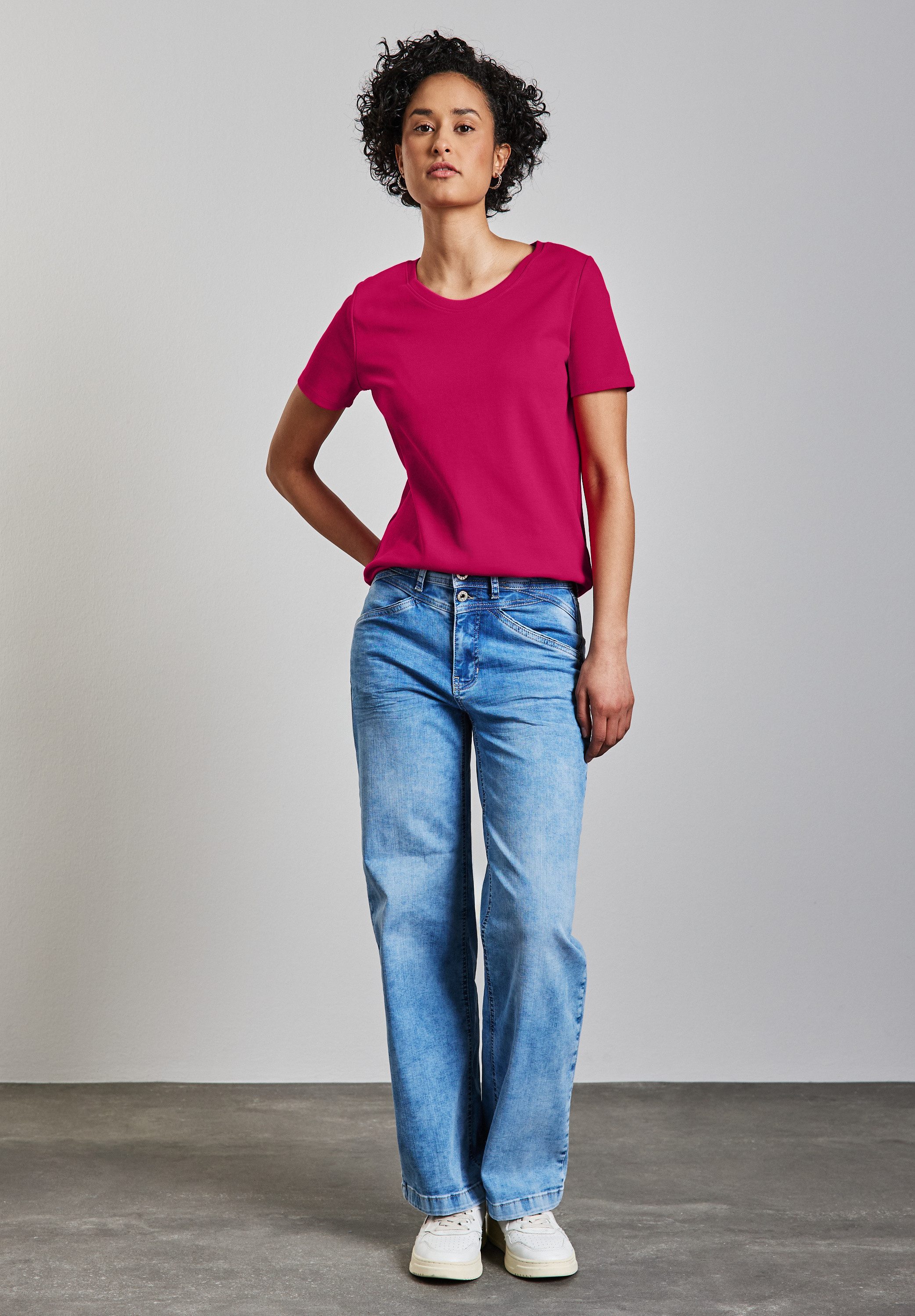 STREET ONE T-Shirt aus reiner Baumwolle